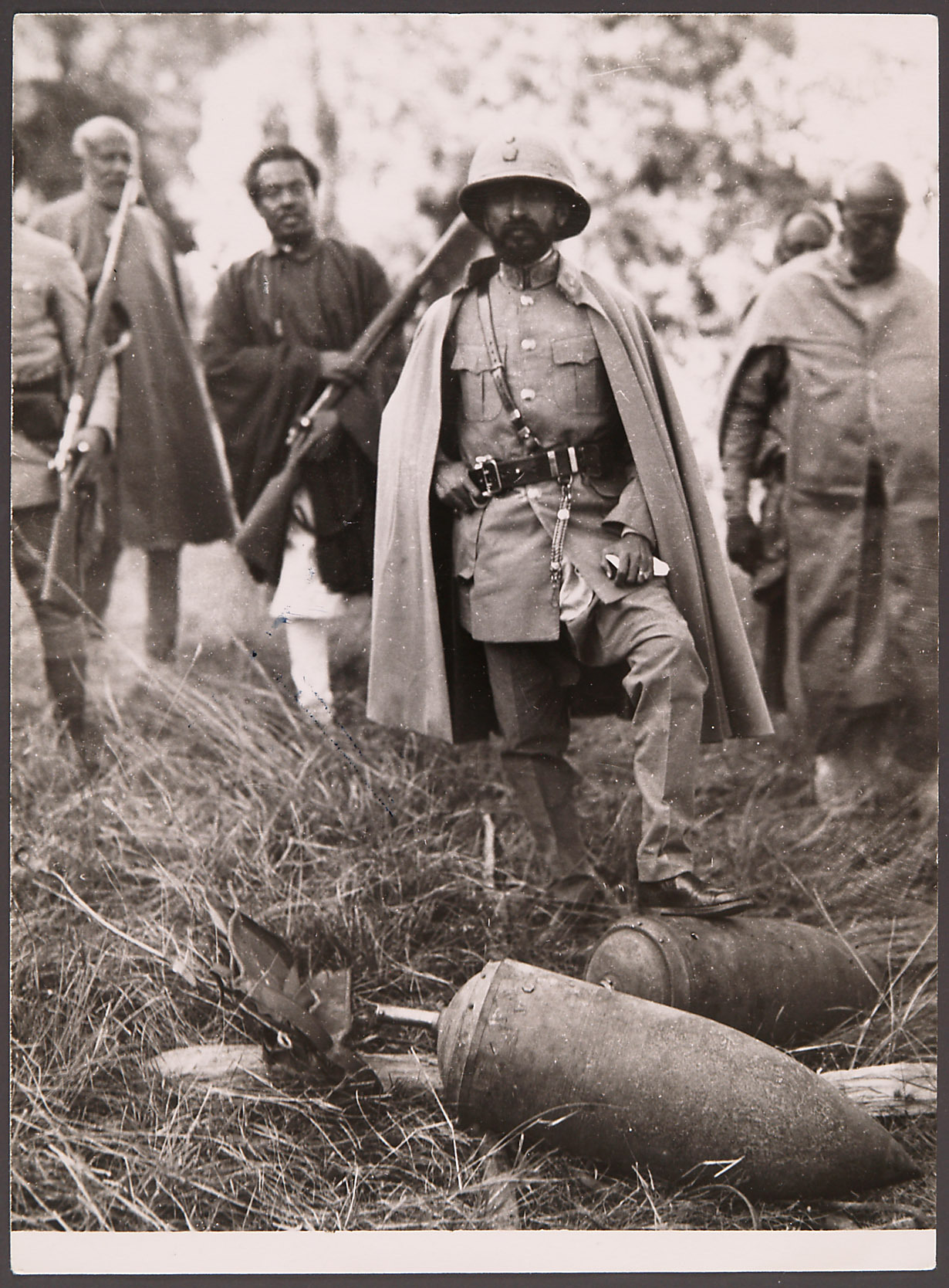 Emperor Haile Selassie With Italian Unexploded Aerial Bombs Weltmuseum Wien