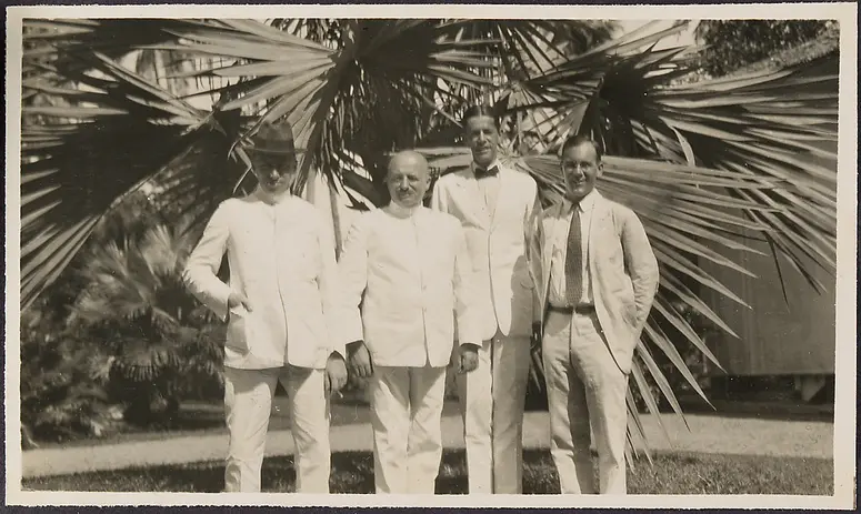 Johann Schild with his guests